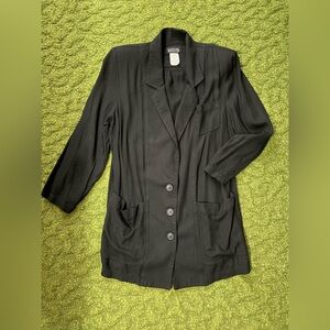 Vintage Carole Little Long-Line Blazer